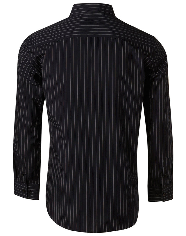Benchmark M7222 Men's Pin Stripe Long Sleeve Shirt