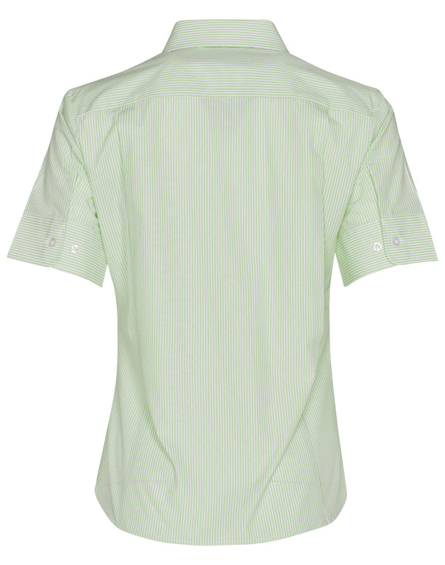 Benchmark M8234 Women's Balance Stripe Short Sleeve Shirt