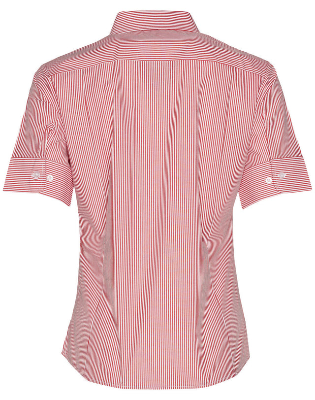 Benchmark M8234 Women's Balance Stripe Short Sleeve Shirt