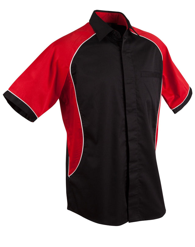 Benchmark BS15 Men's Arena Tri-Colour Contrast Shirt