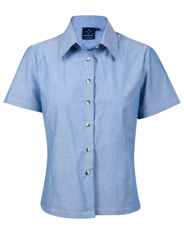 Benchmark BS05 Ladies Chambray Short Sleeve