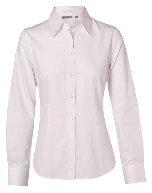 Benchmark M8020L Women's Cotton/Poly Stretch Long Sleeve Shirt