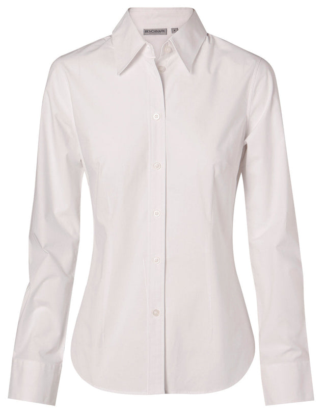 Benchmark M8030L Women's Fine Twill Long Sleeve Shirt