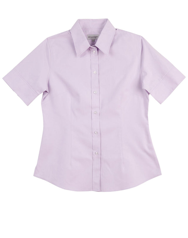 Benchmark M8040S Women's CVC Oxford Short Sleeve Shirt