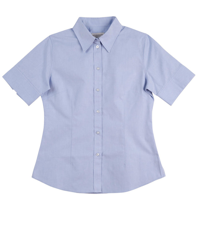 Benchmark M8040S Women's CVC Oxford Short Sleeve Shirt