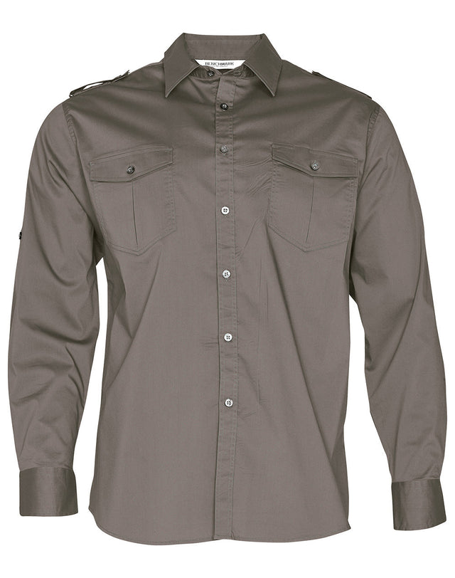 Benchmark M7912 Men's Long Sleeve Military Shirt