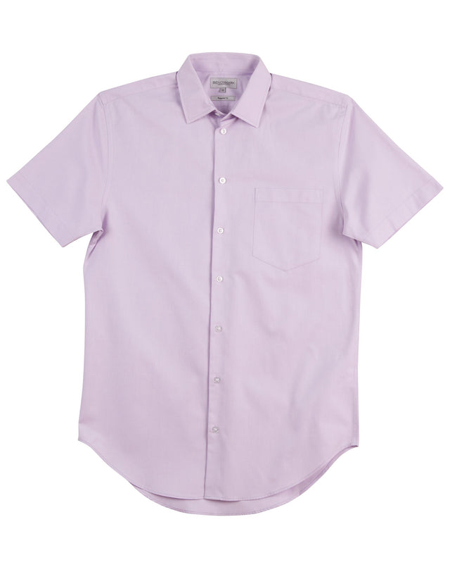 Benchmark M7040S Men's CVC Oxford Short Sleeve Shirt