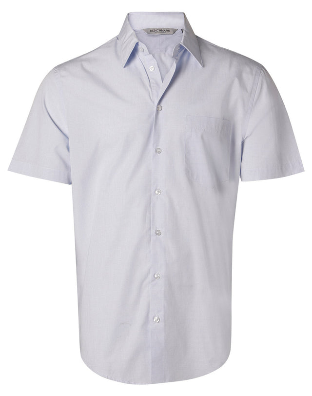 Benchmark M7360S Men's Mini Check Short Sleeve Shirt