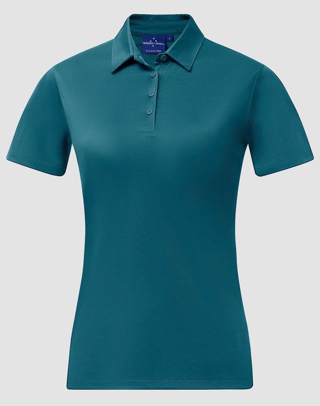 PS96 SUSTAINABLE JACQUARD KNIT POLO Ladies