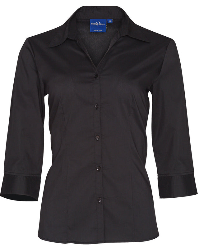 Benchmark BS07Q Women's Teflon Executive 3/4 Sleeve Shirt