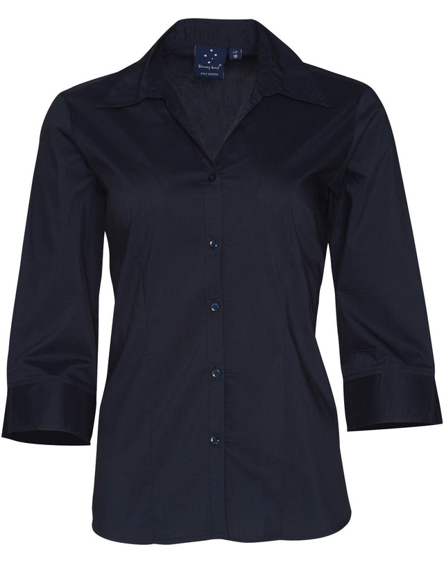 Benchmark BS07Q Women's Teflon Executive 3/4 Sleeve Shirt