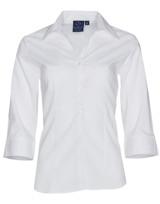 Benchmark BS07Q Women's Teflon Executive 3/4 Sleeve Shirt