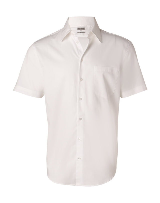 Benchmark M7030S Men's Fine Twill Short Sleeve Shirt