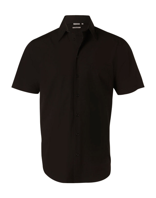 Benchmark M7020S Men's Cotton/Poly Stretch Short Sleeve Shirt