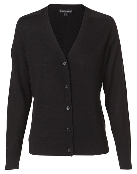 M9602 Women's V-Neck Long Sleeve Cardigan